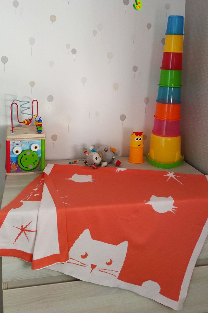 Couverture bebe chat personnalisable 14 - B Solfin