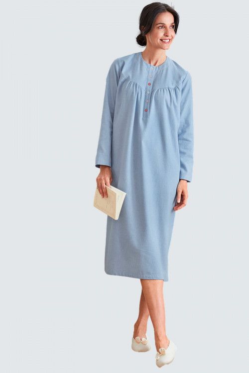 Pyjama coton Logo Pyjamas Chemises de nuit Fila en coloris Bleu Femme Vêtements Vêtements de nuit Pyjamas 