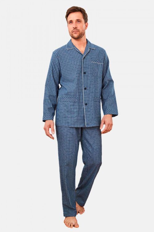 Pyjama coton Nikki Pyjamas Homme Vêtements Vêtements de nuit Pyjamas et vêtements dintérieur Chemises de nuit Hom pour homme en coloris Bleu 