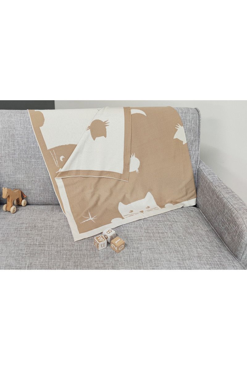 Couverture bebe chat personnalisable 20 - B Solfin