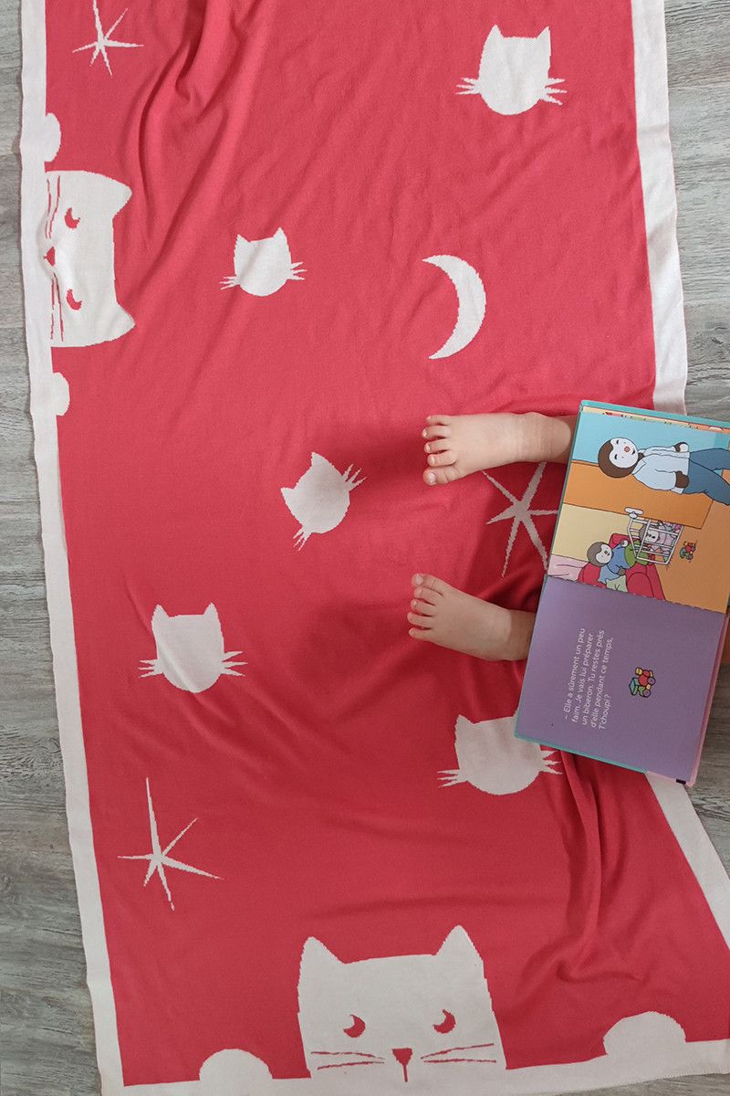 Couverture bebe chat personnalisable 4 - B Solfin