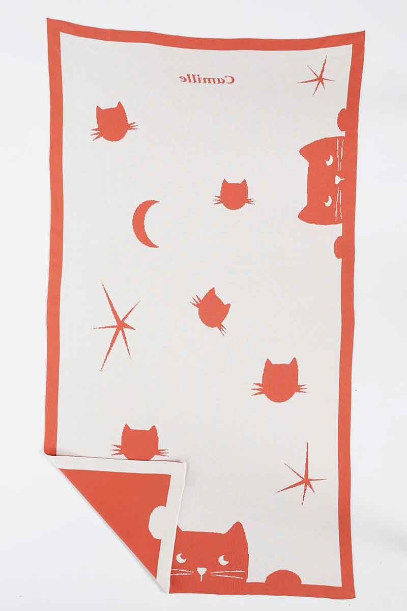 Couverture bebe chat personnalisable 29 - B Solfin