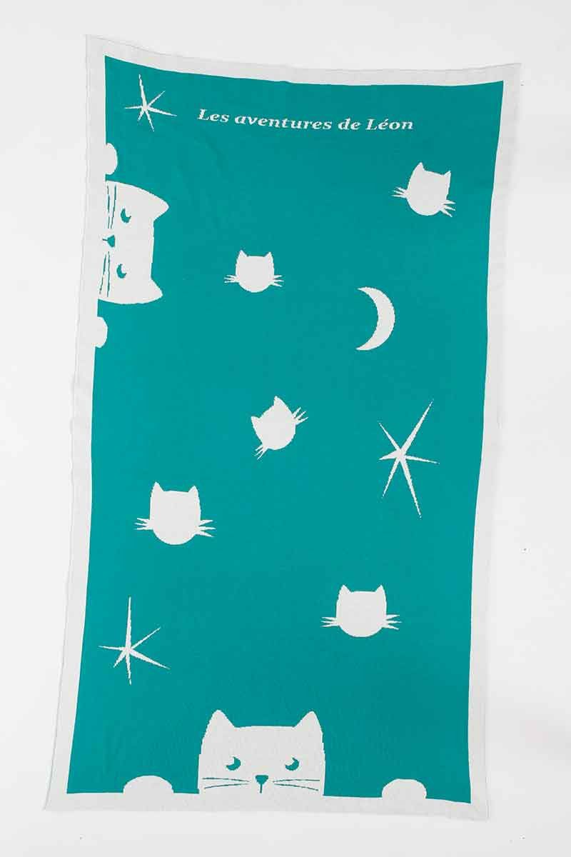 Couverture bebe chat personnalisable 23 - B Solfin