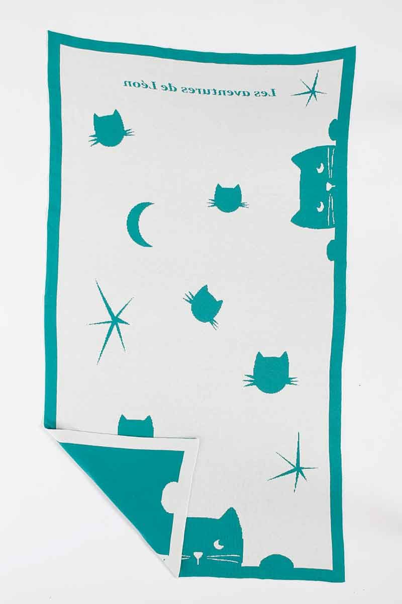 Couverture bebe chat personnalisable 24 - B Solfin