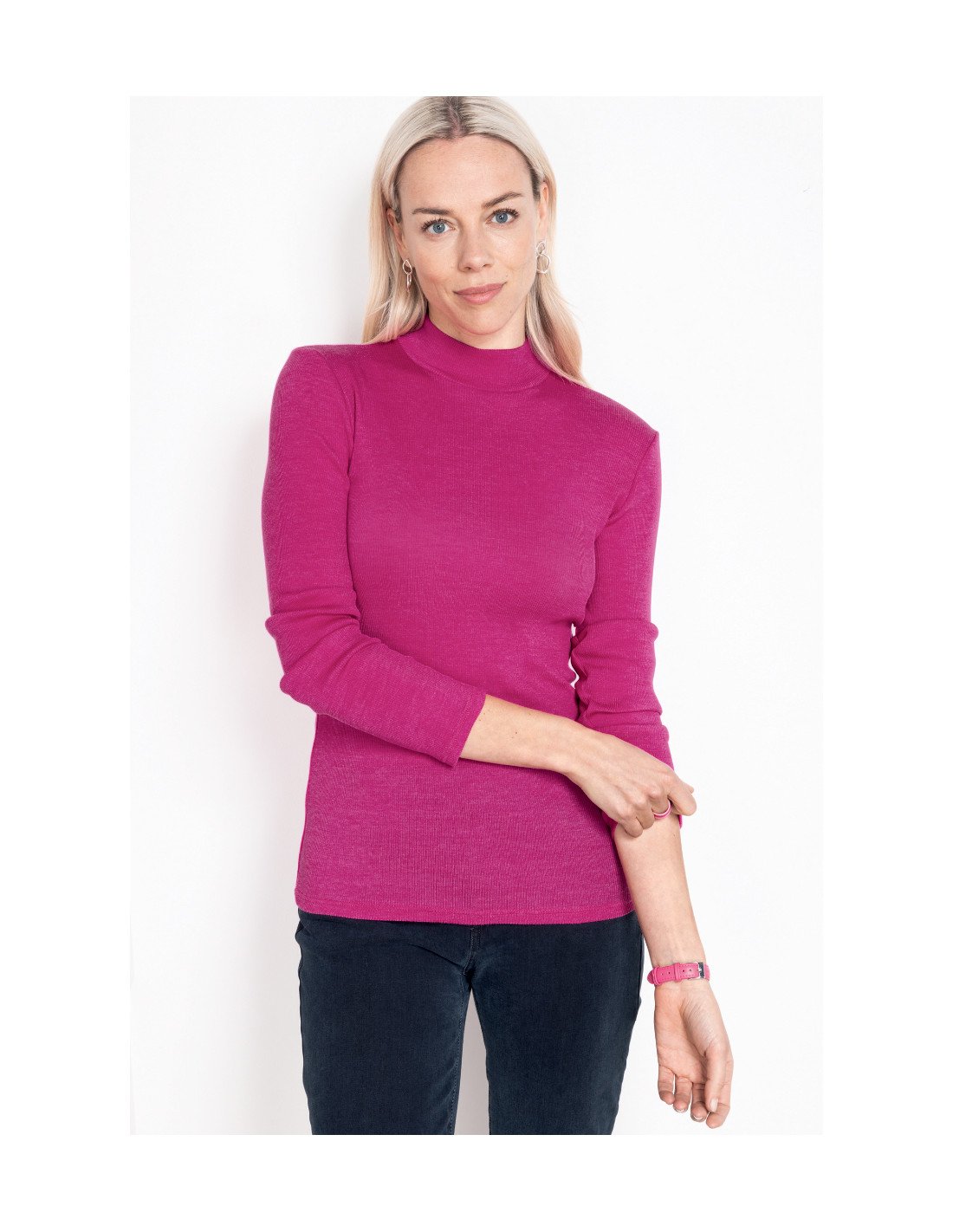 Sous pull laine et soie Made in France