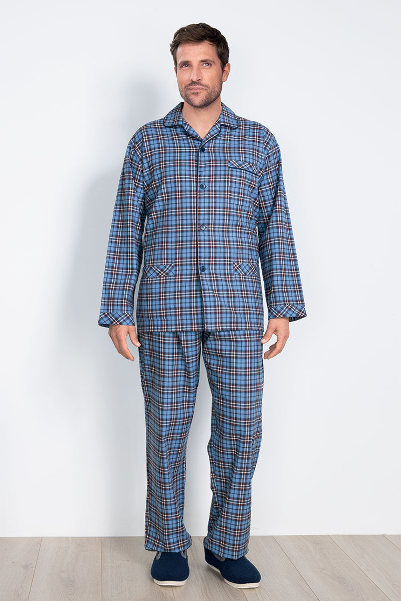 Pyjama chaud en coton 7 B Solfin Fabriqué en France