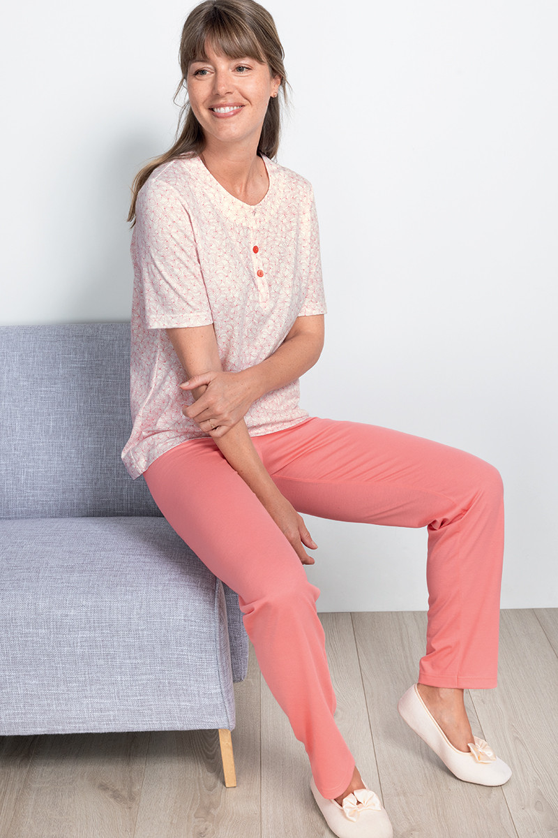 Pyjama femme en coton 2 B Solfin Fabriqué en France